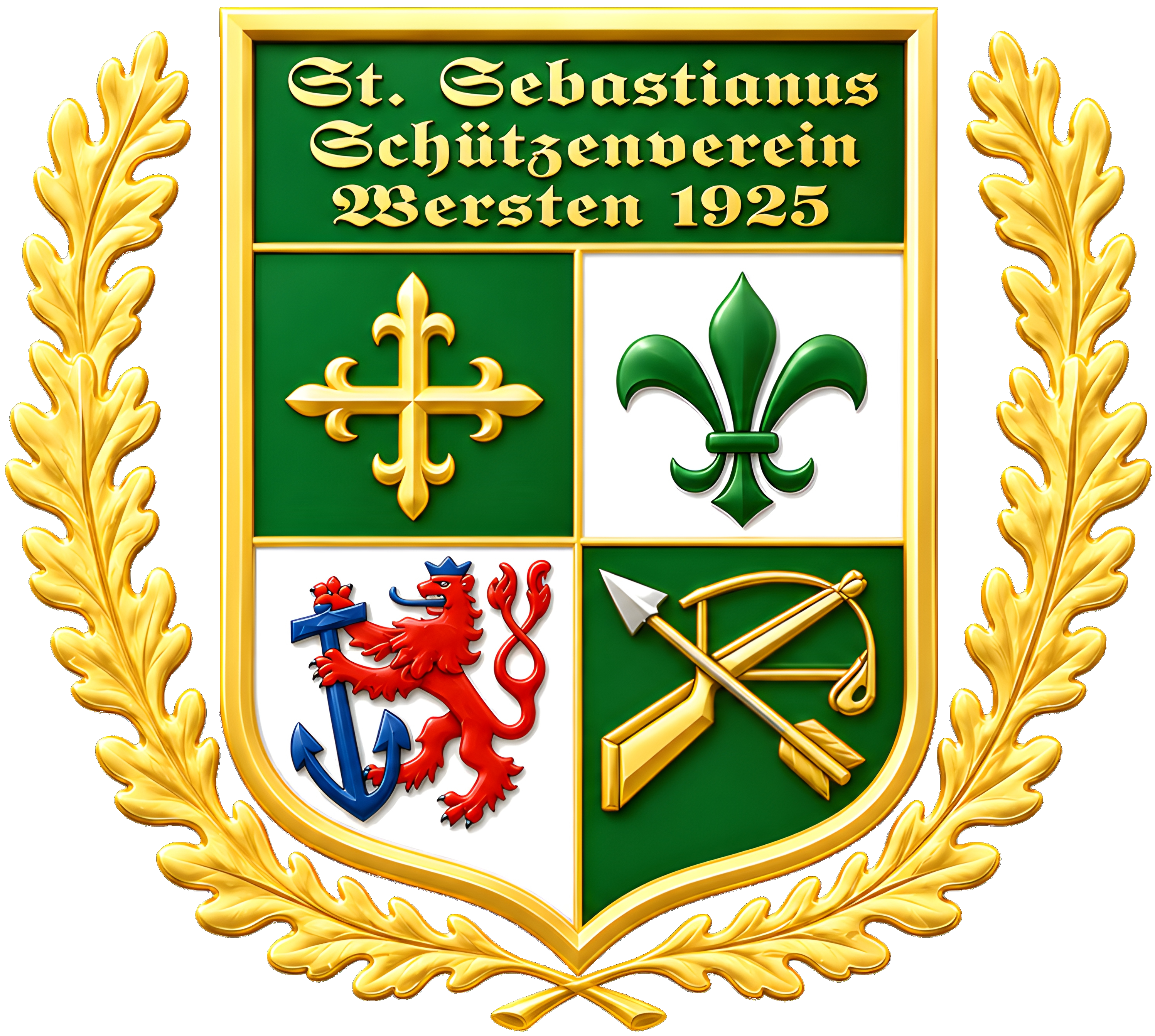 St Sebastianus Wersten Wappen modern